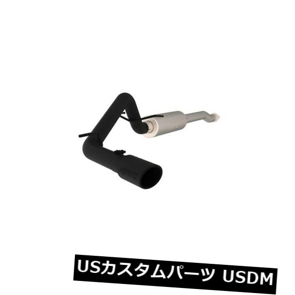 輸入マフラー MBRPエキゾーストS5338BLKブラックシリーズキャットバックエキゾーストシステムは16?19タコマに適合 MBRP Exhaust S5338BLK Black Series Cat Back Exhaust System Fits 16-19 Tacoma 【並行輸入品】
