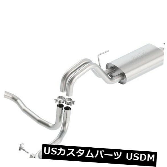 輸入マフラー Borla 140615 Sタイプキャットバックエキゾーストシステムは15-20 F-150に適合 Borla 140615 S-Type Cat-Back Exhaust System Fits 15-20 F-150 【並行輸入品】