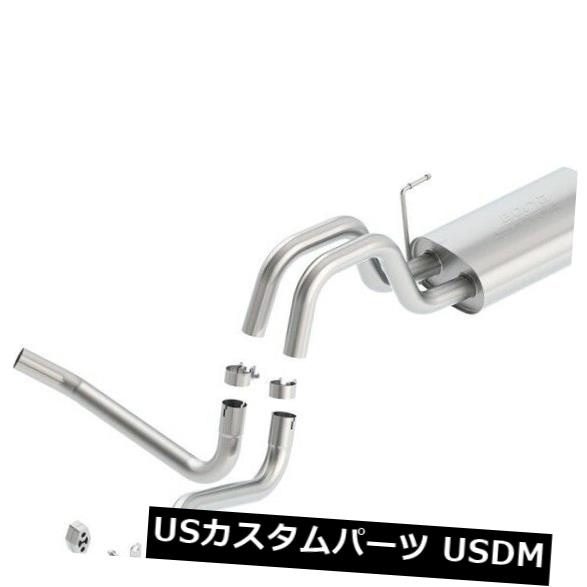 輸入マフラー 11-14 F-150に適合するBorla 140466 Sタイプキャットバック排気システム Borla 140466 S-Type Cat-Back Exhaust System Fits 11-14 F-150 【並行輸入品】