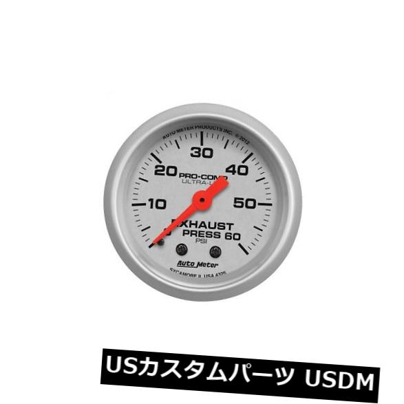輸入マフラー AutoMeter 4325 Ultra-Lite機械式排気圧力計 AutoMeter 4325 Ultra-Lite Mechanical Exhaust Pressure Gauge 【並行輸入品】