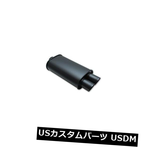 輸入マフラー Vibrant Performance 1149 STREETPOWERフラットブラックオーバルマフラー、デュアルチップ Vibrant Performance 1149 STREETPOWER Flat Black Oval Muffler with Dual Tips 【並行輸入品】