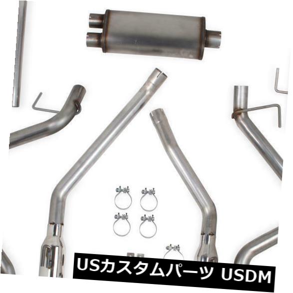 輸入マフラー フッカーエキゾーストシステムキット70503445-RHKR; F-150用ブラックハートステンレスキャットバック Hooker Exhaust System Kit 70503445-RHKR; Blackheart Stainless Cat-Back for F-150 【並行輸入品】|カスタムパーツ WORLD倉庫