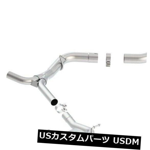 輸入マフラー スバル15-18 WRX STIに適合するBorla 140595 ATAKキャットバックエキゾーストシステム Borla 140595 ATAK Cat-Back Exhaust System Fits Subaru 15-18 WRX STI 【並行輸入品】