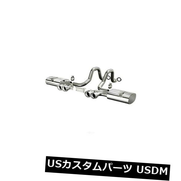 輸入マフラー エキゾーストシステムキット-ストリートシリーズステンレスアクスルバックシステムは97-04コルベットに適合 Exhaust System Kit-Street Series Stainless Axle-Back System fits 97-04 Corvette 【並行輸入品】