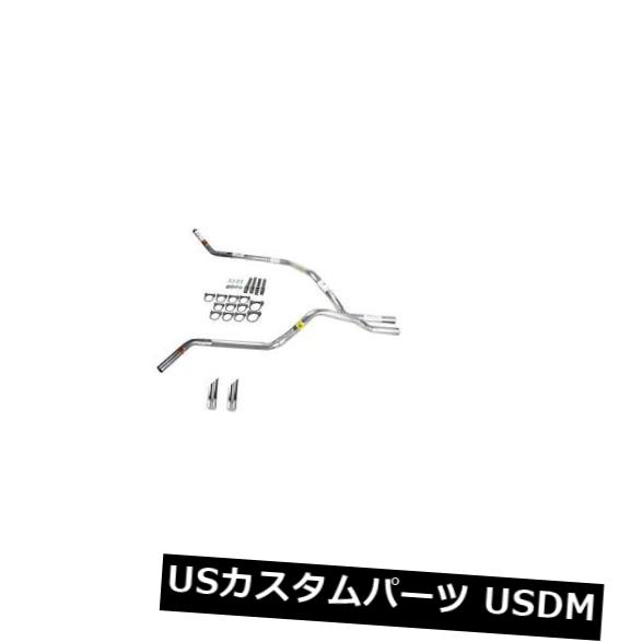 輸入マフラー シルバラード99-06デュアルエキゾースト2.5パイプマフラーなしSWチップコーナー出口 Silverado 99-06 dual exhaust 2.5 pipe No Muffler SW Tip Corner exit 【並行輸入品】