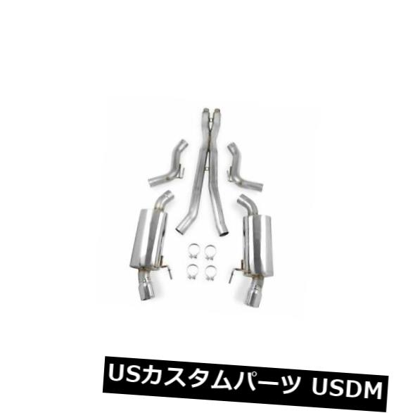 輸入マフラー Hooker 70503302-RHKR Blackheart Cat-Back Exhaust System Kit w/ X-Pipe & Mufflers 【並行輸入品】