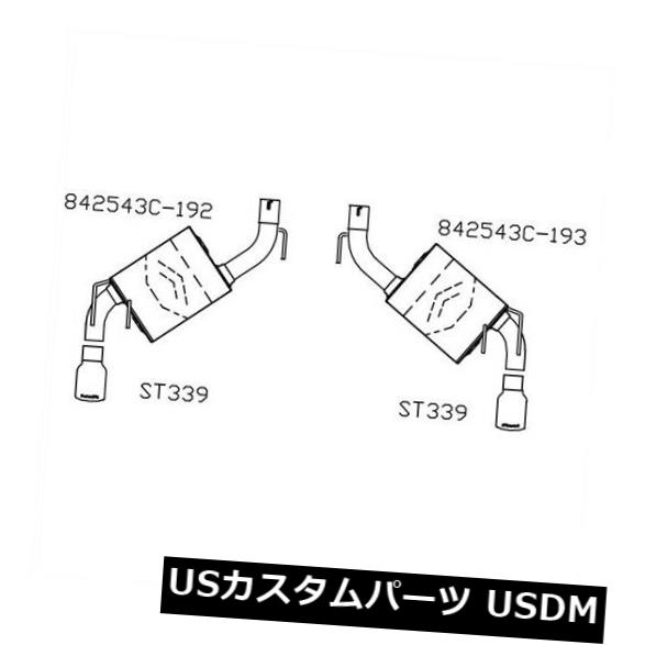 輸入えり巻 Flowmaster 8174 American Thunderアクスルバックエキゾーストシステム Flowmaster 8174 American Thunder Axle Back Exhaust System Effie Europe Com