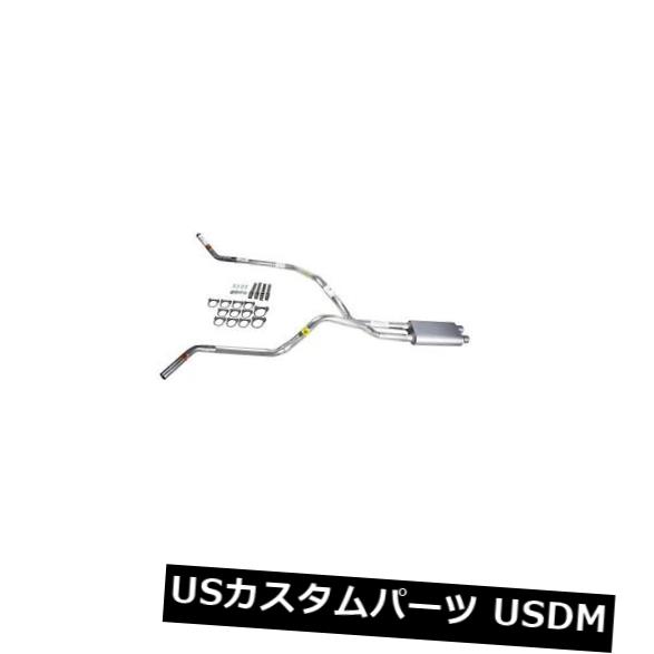 輸入マフラー ツンドラ00-07デュアルエキゾースト2.5パイプフローサウンドマフラーコーナー出口 Tundra 00-07 dual exhaust 2.5 pipe Flowsound Muffler Corner exit 【並行輸入品】