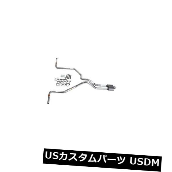 輸入マフラー ツンドラ00-07デュアルエキゾースト2.5 MAパイプ1チャンバーマフラーサイド出口 Tundra 00-07 dual exhaust 2.5 MA pipe 1 chamber muffler Side Exit 【並行輸入品】