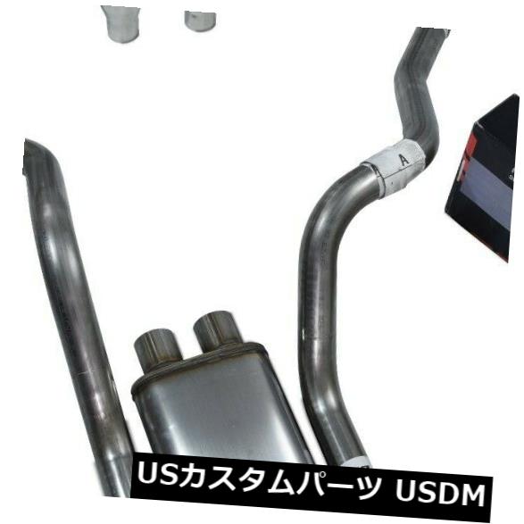 輸入マフラー オールステンレス製デュアルエキゾーストキットChevy GMC 1500 96-99 Flow II Rolled Tip All-Stainless Dual Exhaust Kit Chevy GMC 1500 96-99 Flow II Rolled Tip 【並行輸入品】｜カスタムパーツ WORLD倉庫