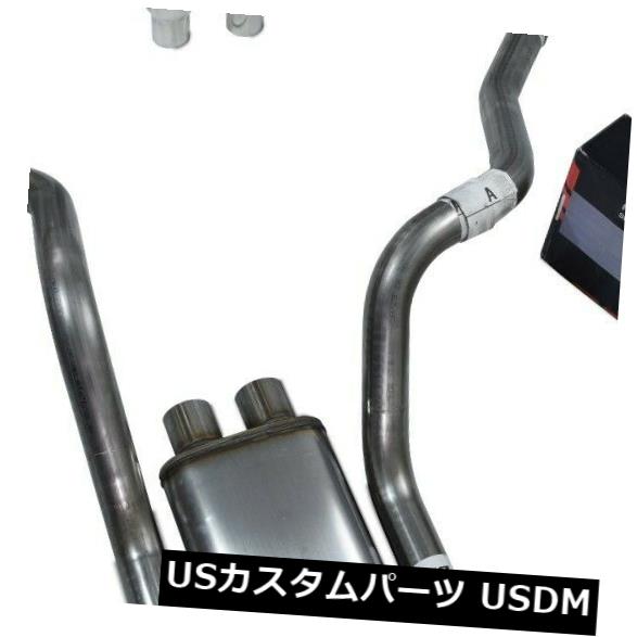輸入マフラー オールステンレスデュアルエキゾーストキットChevy GMC 1500 99-06 Flow IIスラッシュチップ All-Stainless Dual Exhaust Kit Chevy GMC 1500 99-06 Flow II Slash Tip 【並行輸入品】