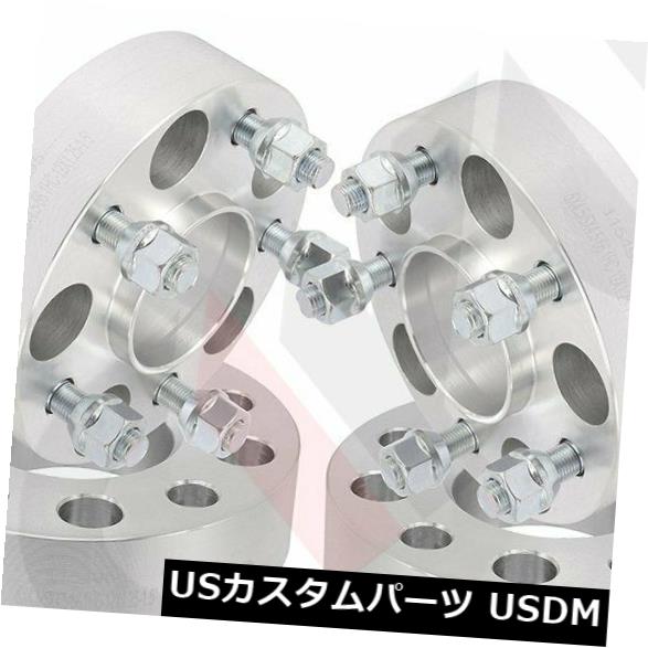 スペーサー 4x Infiniti Q50 Q60 Q70 2009 Sliver 2 ''ホイールスペーサー5x4.5から5x4.5 12x1.25まで 4x For Infiniti Q50 Q60 Q70 2009 Sliver 2'' wheel spacers 5x4.5 to 5x4.5 12x1.25 【並行輸入品】