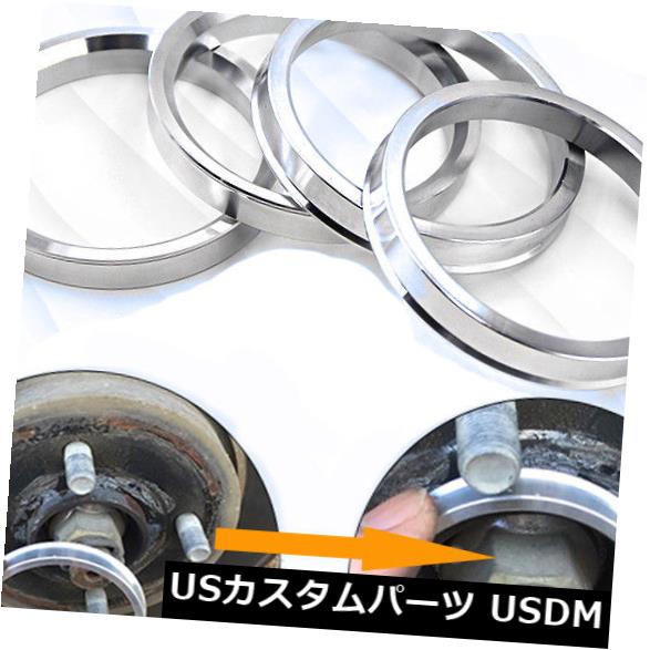 スペーサー 4pcホイールハブセントリックリングスペーサーアルミ合金OD \u003d 75.1mm ID \u003d 66.45mm 4pc Wheel Hub Centric Rings Spacer Aluminium Alloy OD\u003d75.1mm ID\u003d66.45mm 【並行輸入品】