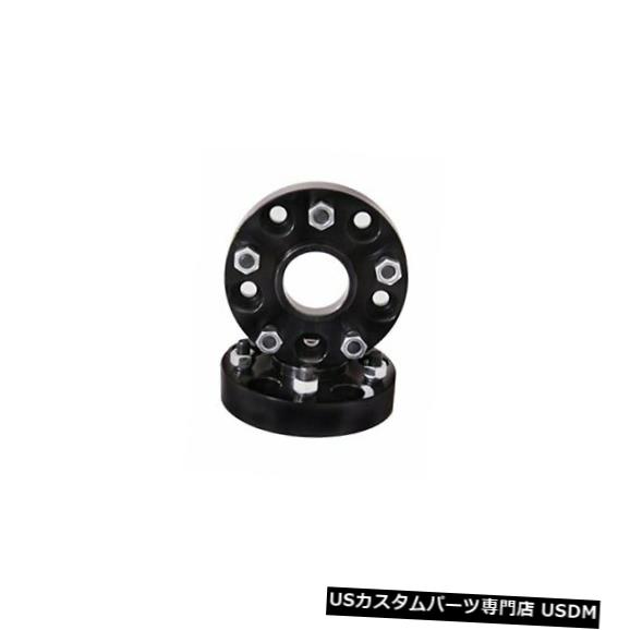 ワイドトレッドスペーサー Rugged Ridge 15201.05ブラックアルマイトホイールスペーサーペア（1.5 \