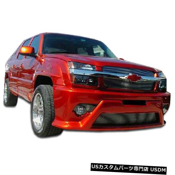 Front Bumper 02-06プラチナデュラフレックスフロントボディキットバンパー103003付き 02-06 Chevy Avalanche w/ Cladding Platinum Duraflex Front Body Kit Bumper 103003 【並行輸入品】
