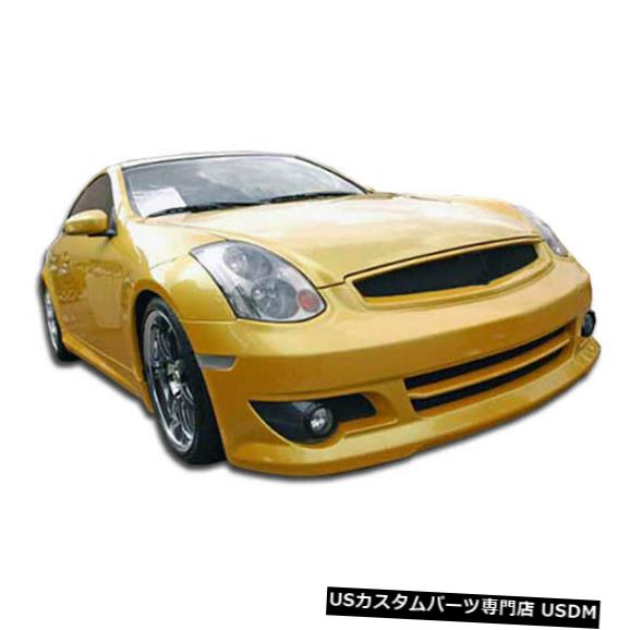 Front Bumper 03-07インフィニティGクーペ2DR K-1デュラフレックスフロントボディキットバンパーに適合!!! 100465 03-07 Fits Infiniti G Coupe 2DR K-1 Duraflex Front Body Kit Bumper!!! 100465 【並行輸入品】