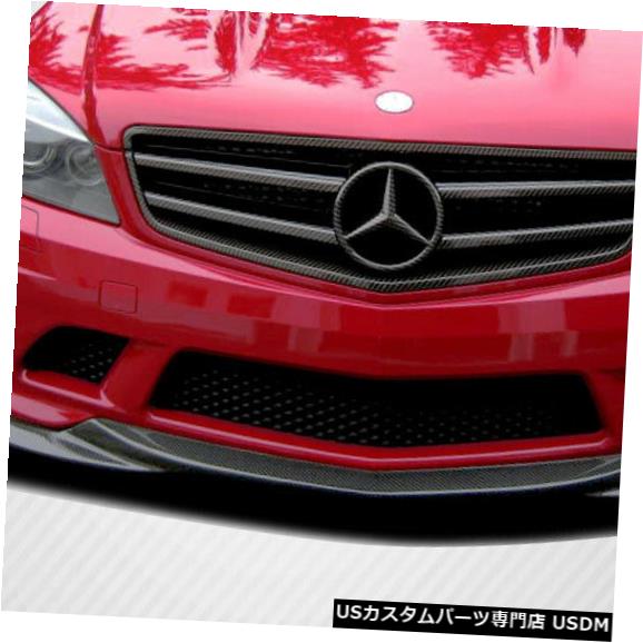 Front Bumper 08-11メルセデスC63 Lスポーツカーボンファイバーフロントバンパーリップボディキット!!! 107154 08-11 Mercedes C63 L-Sport Carbon Fiber Front Bumper Lip Body Kit!!! 107154 【並行輸入品】
