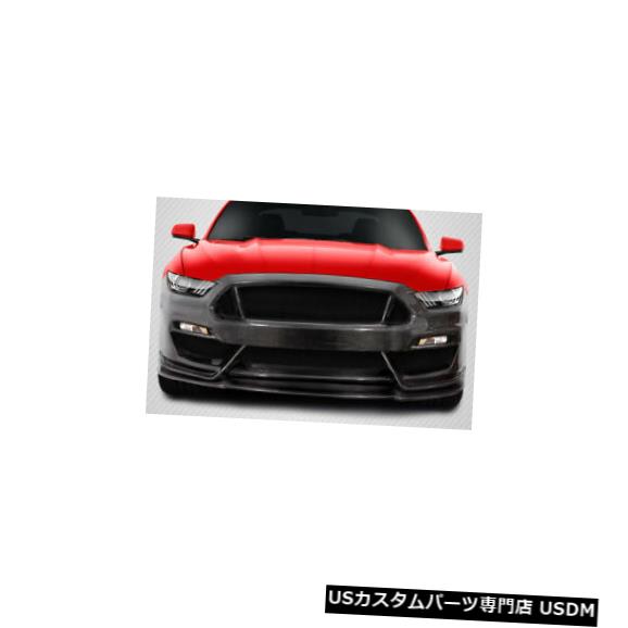 Spoiler 15-17フォードマスタングGT350ルックカーボンファイバーフロントボディキットバンパー!!! 115444 15-17 Ford Mustang GT350 Look Carbon Fiber Front Body Kit Bumper!!! 115444 【並行輸入品】