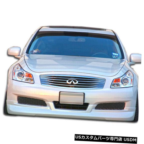 Spoiler 07-09 Infiniti G Sedan GT Spec Duraflex Front Bumper Lip Body Kit 105950に適合 07-09 Fits Infiniti G Sedan GT Spec Duraflex Front Bumper Lip Body Kit 105950 【並行輸入品】