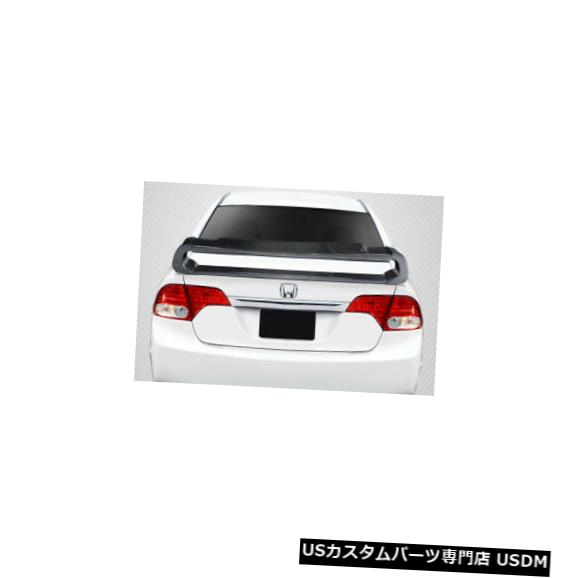 Fenders 06-11ホンダシビック4DRタイプMカーボンファイバーボディキットに適合-ウィング/スポイル er 115446 06-11 Fits Honda Civic 4DR Type M Carbon Fiber Body Kit-Wing/Spoiler 115446 【並行輸入品】
