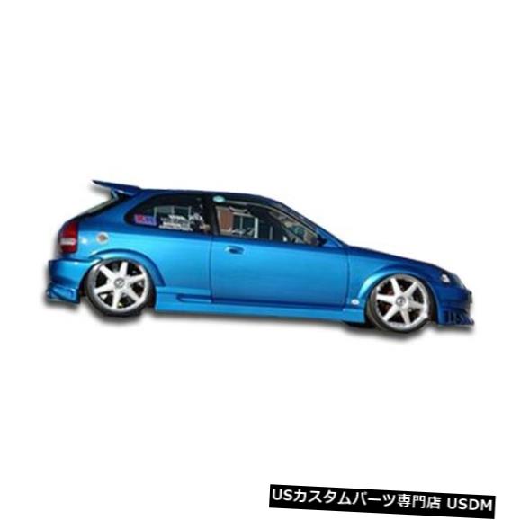 Side Skirts Body Kit 96-00ホンダシビック2DRボンバーデュラフレックスサイドスカートボディキット!!! 101719 96-00 Honda Civic 2DR Bomber Duraflex Side Skirts Body Kit!!! 101719 【並行輸入品】
