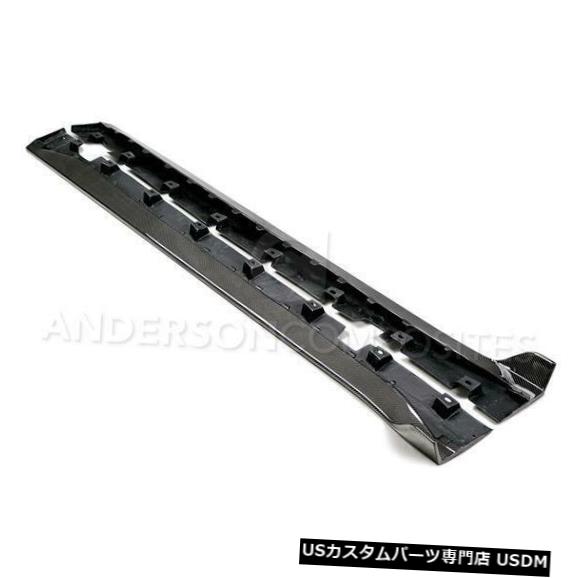 Side Skirts Body Kit 15-18フォードシェルビーGT350タイプOEアンダーソンカーボンファイバーサイドスカート!! AC-SS15MU350 15-18 Ford Shelby GT350 Type-OE Anderson Carbon Fiber Side Skirts!! AC-SS15MU350 【並行輸入品】|カスタムパーツ WORLD倉庫