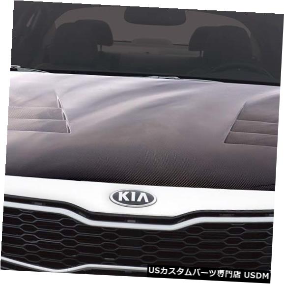 ボンネット 11-15 Kia Optima TS-1カーボンファイバークリエーションボディキットに適合-フード!!! 114418 11-15 Fits Kia Optima TS-1 Carbon Fiber Creations Body Kit- Hood!!! 114418 【並行輸入品】