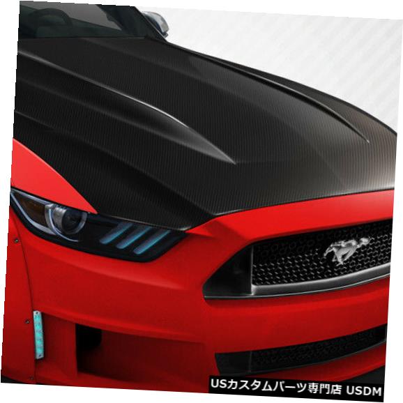 ボンネット 15-17フォードマスタングカウルカーボンファイバークリエーションズボディキット-フード!!! 112583 15-17 Ford Mustang Cowl Carbon Fiber Creations Body Kit- Hood!!! 112583 【並行輸入品】