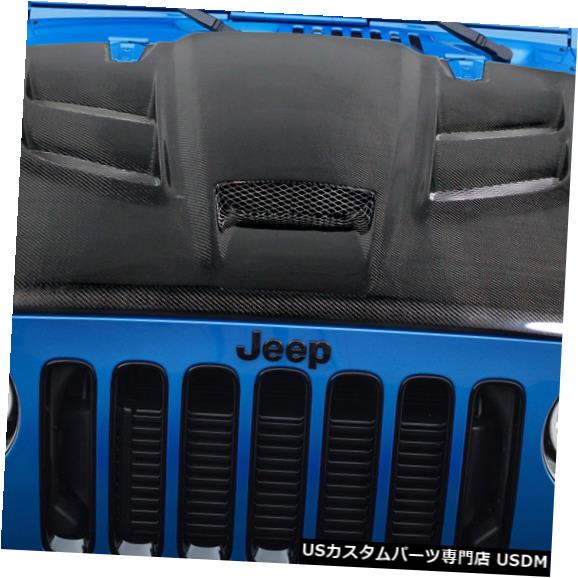 ボンネット 07-16ジープラングラーバイパールックカーボンクリエーションズボディキット-フード!!! 113645 07-16 Jeep Wrangler Viper Look Carbon Creations Body Kit- Hood!!! 113645 【並行輸入品】｜カスタムパーツ WORLD倉庫
