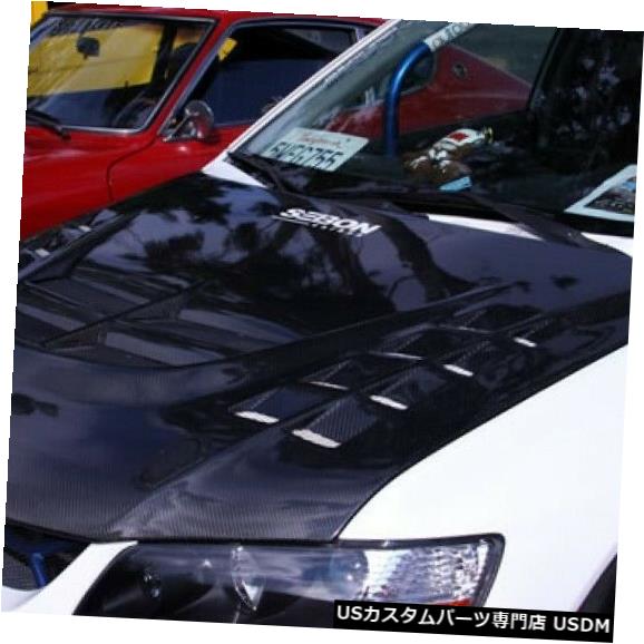 ボンネット 03-06三菱ランサーCWセイボンカーボンファイバーボディキット-フードHD0305MITEVO8- CWII 03-06 Mitsubishi Lancer CW Seibon Carbon Fiber Body Kit- Hood HD0305MITEVO8-CWII 【並行輸入品】