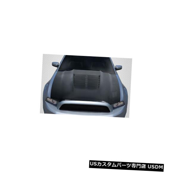 ボンネット 13-14フォードマスタングGT500 V2カーボンファイバークリエーションズボディキット-フード!!! 115198 13-14 Ford Mustang GT500 V2 Carbon Fiber Creations Body Kit- Hood!!! 115198 【並行輸入品】