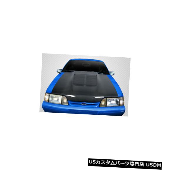 ボンネット 87-93フォードマスタングGT500 V2カーボンファイバークリエーションボディキット-フード！ 115188 87-93 Ford Mustang GT500 V2 Carbon Fiber Creations Body Kit- Hood! 115188 【並行輸入品】