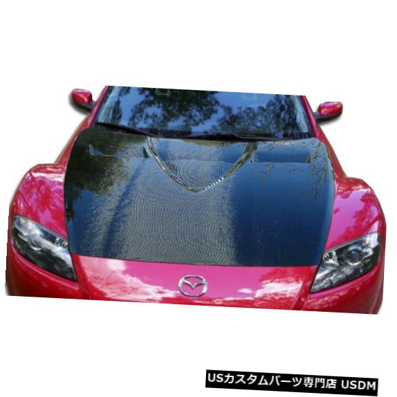 ボンネット 04-08マツダRX8 GTコンセプトカーボンファイバークリエーションズボディキット-フード!!! 104737 04-08 Mazda RX8 GT Concept Carbon Fiber Creations Body Kit- Hood!!! 104737 【並行輸入品】
