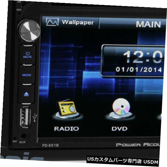 In-Dash Power Acoustik 6.5？ 2006/2012トヨタRav4用DVD / CDプレーヤーインダッシュレシーバー Power Acoustik 6.5” DVD/CD Player In-Dash Receiver For 2006-2012 Toyota Rav4 【並行輸入品】