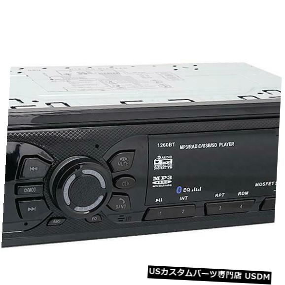 In-Dash カーステレオオーディオインダッシュBluetooth FM Aux入力USB SD MP3ラジオプレーヤー1260B GA Car Stereo Audio In-Dash Bluetooth FM Aux Input USB SD MP3 Radio Player 1260B GA 【並行輸入品】