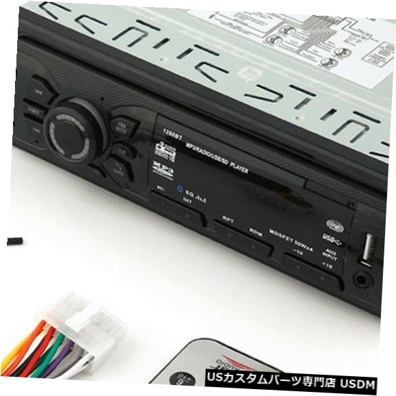 In-Dash カーステレオオーディオBluetooth In-Dash FM Aux入力レシーバーUSB MP3ラジオプレーヤー Car Stereo Audio Bluetooth In-Dash FM Aux Input Receiver USB MP3 Radio Player 【並行輸入品】
