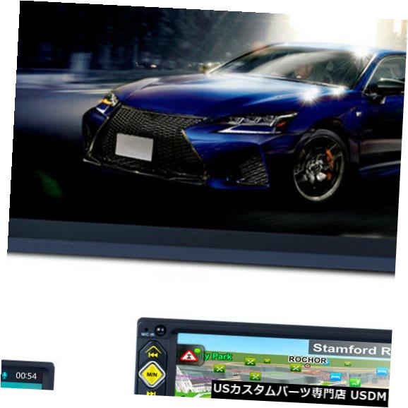 In-Dash HD 7インチダッシュダブルディンカーステレオMP5プレーヤーGPSナビゲーションBluetooth +無料マップ HD 7" In Dash Double Din Car Stereo MP5 Player GPS Navigation Bluetooth+Free Map 【並行輸入品】｜カスタムパーツ WORLD倉庫