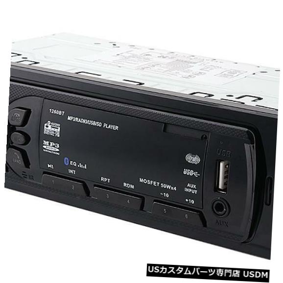 In-Dash BluetoothカーステレオオーディオインダッシュFM AUX入力レシーバーUSB MP3ラジオ1260BT MT Bluetooth Car Stereo Audio In-Dash FM Aux Input Receiver USB MP3 Radio 1260BT MT 【並行輸入品】｜カスタムパーツ WORLD倉庫