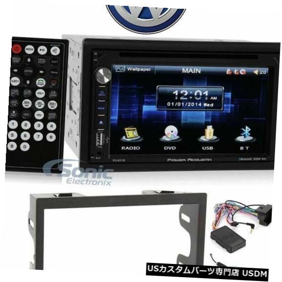 In-Dash 2005年のフォルクスワーゲンジェッタ用Bluetoothを搭載したPower Acoustik PD-651Bダッシュレシーバー Power Acoustik PD-651B In-Dash Receiver w/ Bluetooth For 2005 Volkswagen Jetta 【並行輸入品】