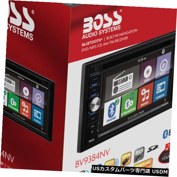 In-Dash ボスBV9384NVダブルDINナビゲーションインダッシュレシーバー、6.2インチタッチスクリーン付きNEW Boss BV9384NV Double DIN Navigation In-Dash Receiver w/ 6.2\