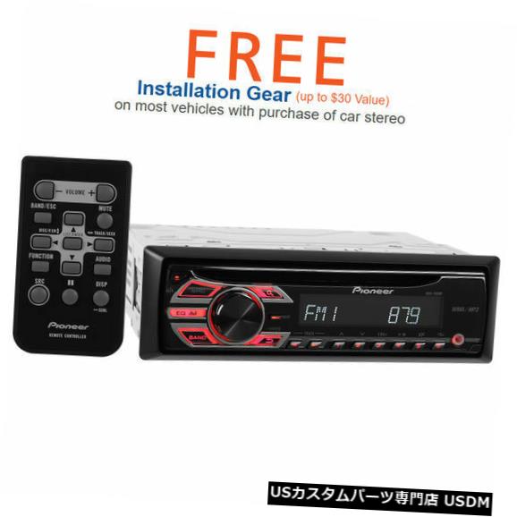 In-Dash パイオニアDEH-150MPシングルDINインダッシュCDカーステレオ（2018モデルへの無料アップグレード） Pioneer DEH-150MP Single-DIN In-Dash CD Car Stereo (Free Upgrade to 2018 Model) 【並行輸入品】