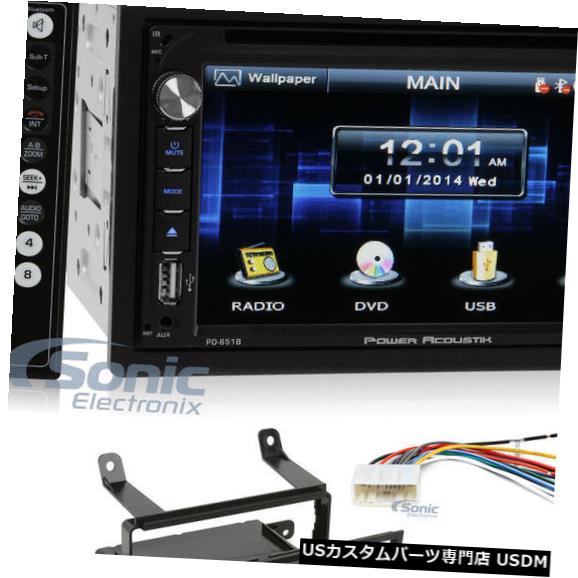 In-Dash Power Acoustik 6.5？ 2012-2015日産フロンティアの車内ダッシュレシーバーモニター Power Acoustik 6.5” Car In-dash Receiver Monitor For 2012-2015 Nissan Frontier 【並行輸入品】