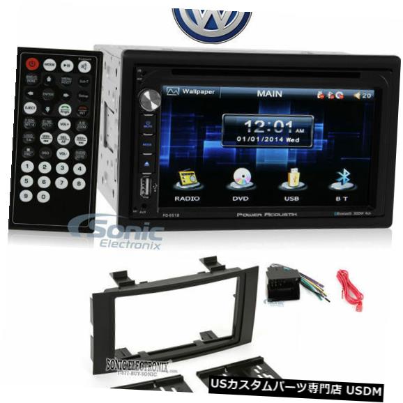 In-Dash 04-10 VW Touareg向けBluetooth対応Power Acoustik PD-651Bインダッシュレシーバー Power Acoustik PD-651B In-Dash Receiver w/ Bluetooth For 04-10 VW Touareg 【並行輸入品】