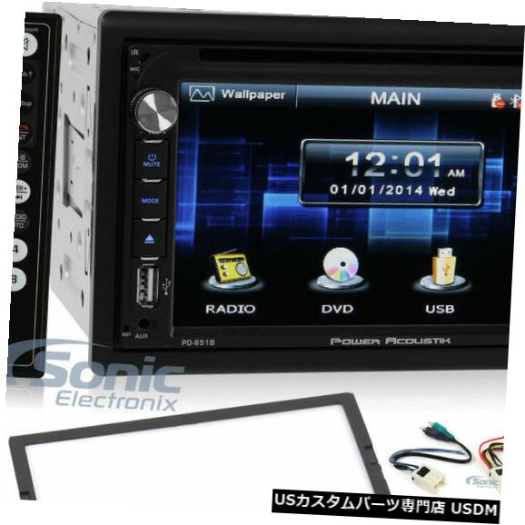 In-Dash Power Acoustik PD-651B 6.5? 1997-2000 INFINITI QX4用の2DINダッシュレシーバー Power Acoustik PD-651B 6.5” 2-DIN In-Dash Receiver For 1997-2000 INFINITI QX4 【並行輸入品】