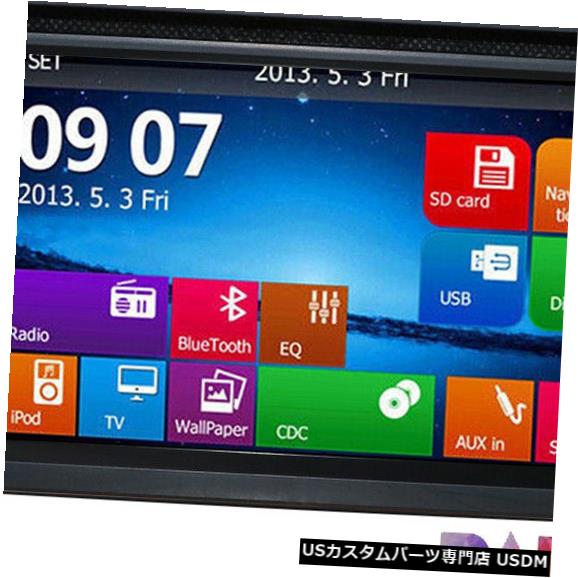 In-Dash ダッシュのHIZPO RQ030 GPSナビゲーションHDダブルDIN車ステレオDVDプレーヤーBTラジオ HIZPO RQ030 GPS Navigation HD Double DIN Car Stereo DVD Player BT Radio In Dash 【並行輸入品】