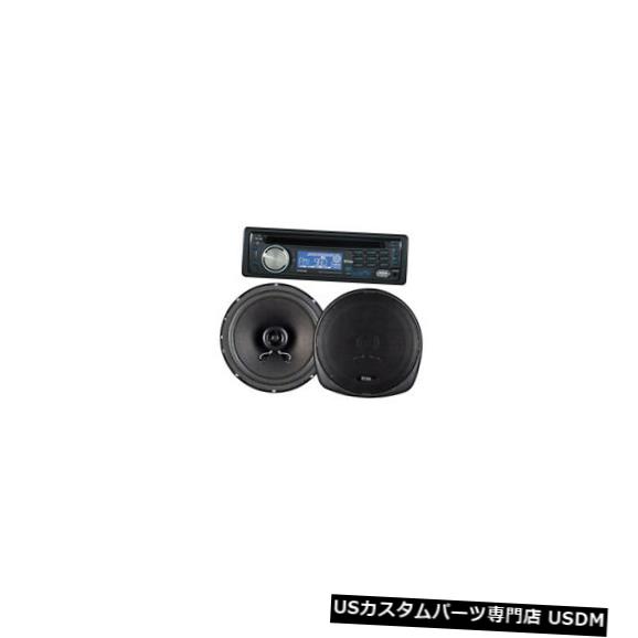 In-Dash Boss AudioインダッシュカーステレオCD AM / FM MP3レシーバーと6.5インチ2ウェイスピーカーPacka Boss Audio In-Dash Car Stereo CD AM/FM MP3 Receiver and 6.5\
