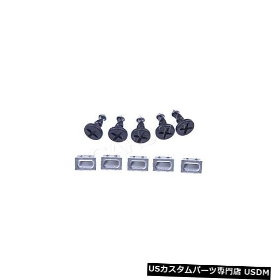 エンジンカバー 本物のポルシェカイエン2003-10 5xエンジンコンパートメントカバープレートクランプ+ネジ Genuine Porsche Cayenne 2003-10 5x Engine Compartment Cover Plate Clamps+Screws 【並行輸入品】
