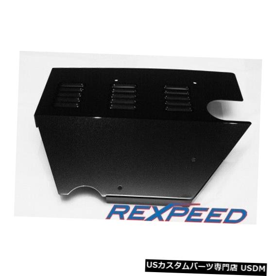 エンジンカバー 三菱EVO X用REXPEEDブラックエンジンカバー REXPEED Black Engine Cover for MITSUBISHI EVO X 【並行輸入品】