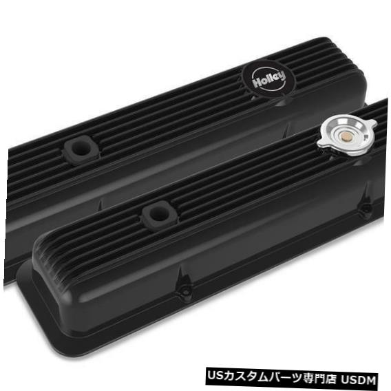 エンジンカバー エンジンバルブカバーセット-マッスルシリーズバルブカバーセットHolley 241-135 Engine Valve Cover Set-Muscle Series Valve Cover Set Holley 241-135 【並行輸入品】