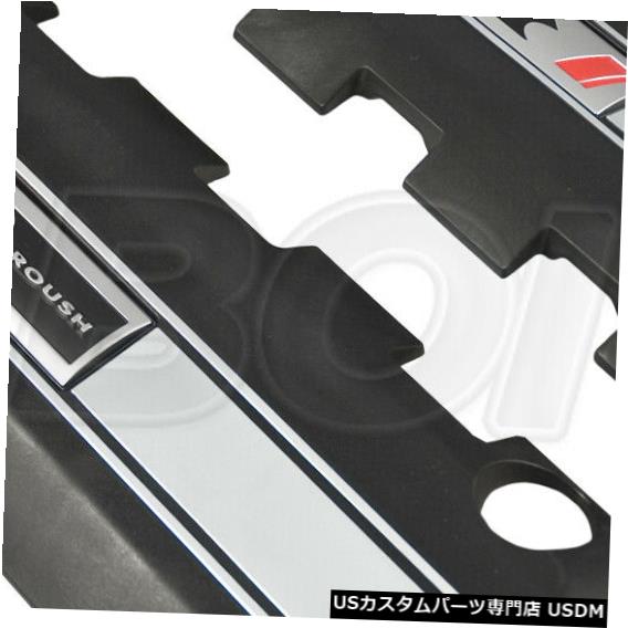 エンジンカバー 2011-2017マスタングGT V8 Roushブラックエンジンバルブコイルカバーキットw /バッジ421833 2011-2017 Mustang GT V8 Roush Black Engine Valve Coil Cover Kit w/ Badge 421833 【並行輸入品】